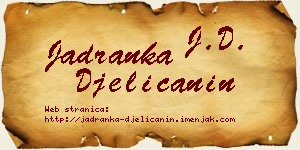 Jadranka Đelićanin vizit kartica